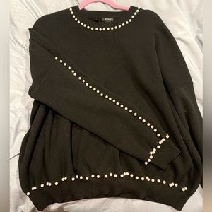 Buffalo pearl embellished sweater